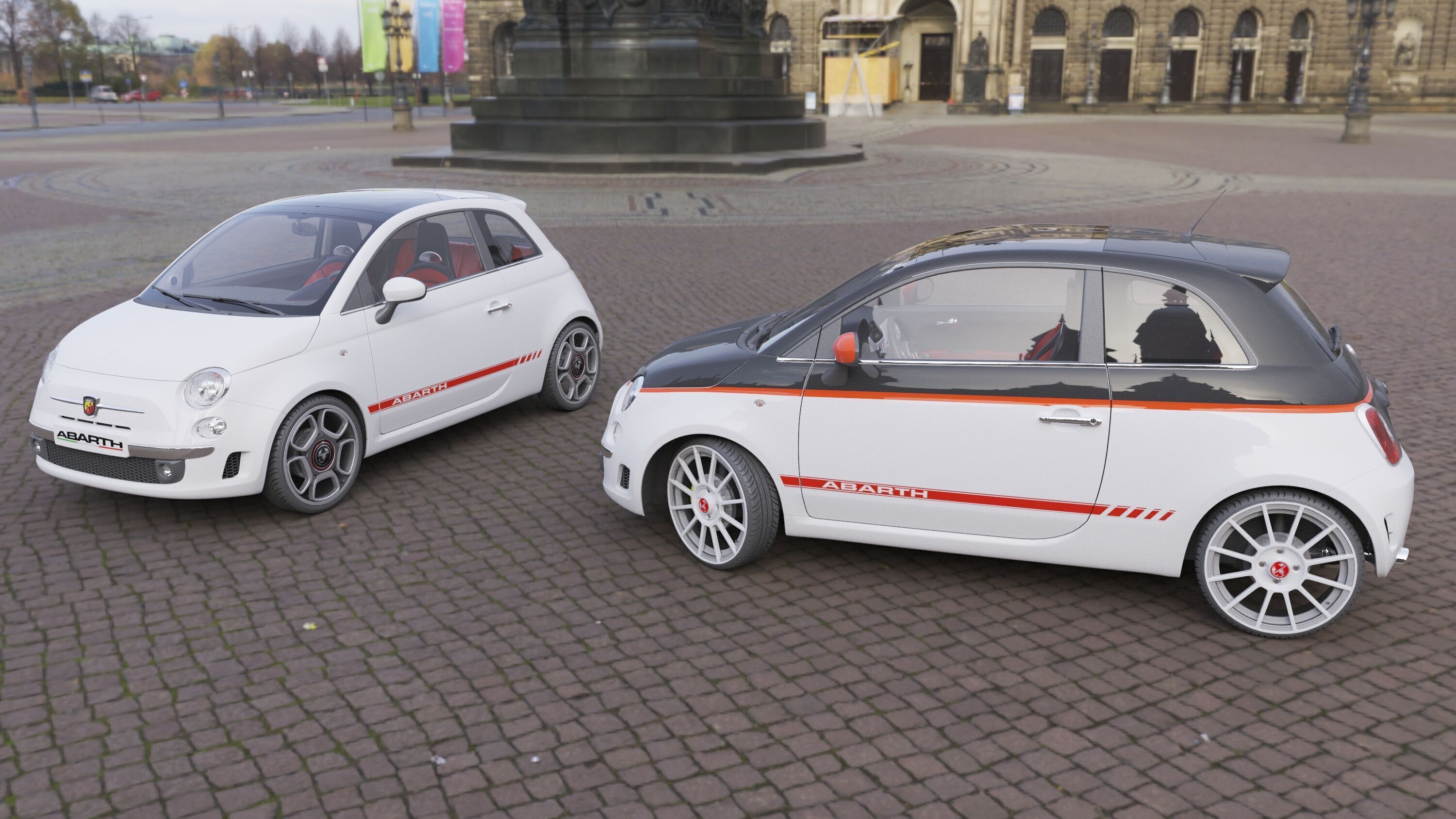 Fiat 500 Abarth 3D model_2