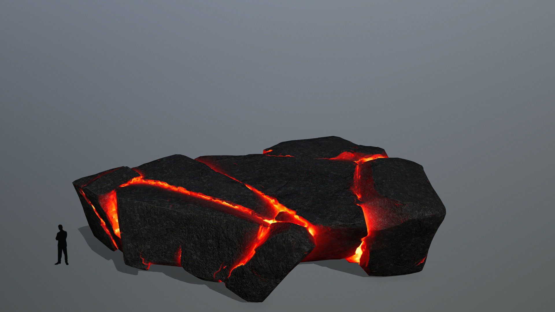 lava rocks Low-poly 3D model_9
