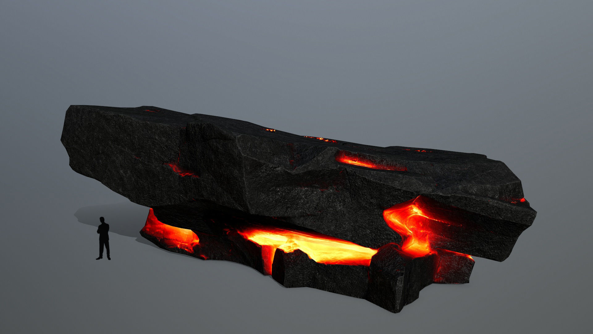 lava rocks Low-poly 3D model_10