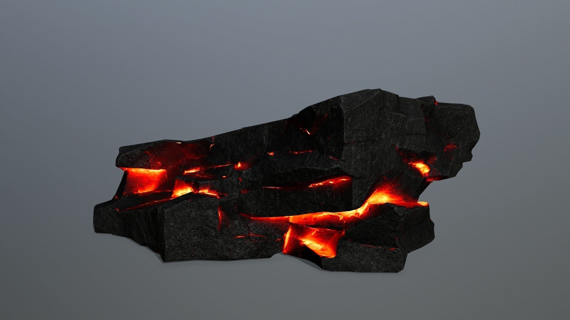 lava rocks Low-poly 3D model_11