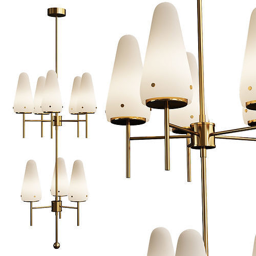 Hans Agne Jakobsson Ceiling Lamp Low-poly 3D model