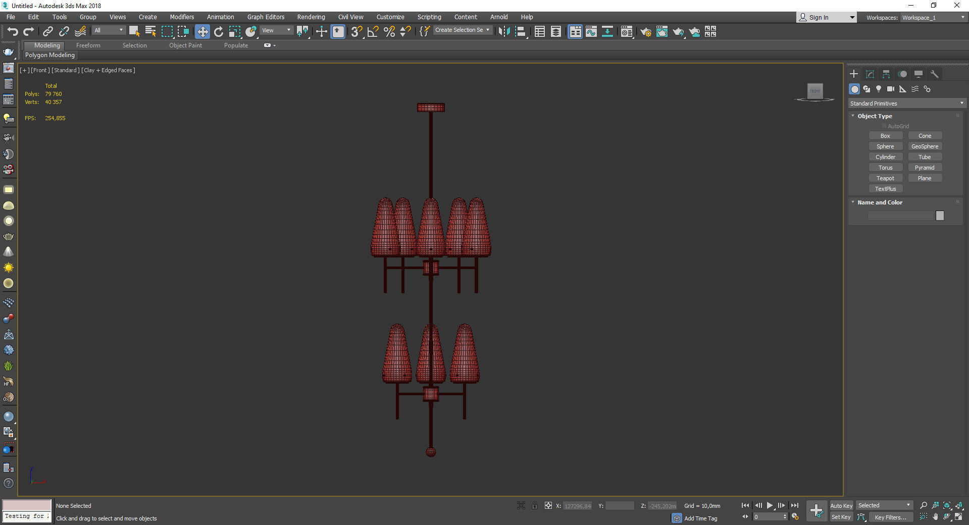 Hans Agne Jakobsson Ceiling Lamp Low-poly 3D model_2
