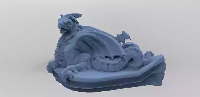 Dragon statue Fantasy Baroque Influence