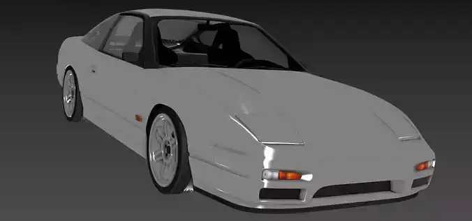 Nissan S13 200SX 1990 High Poly model MTL MAX OBJ FBX
