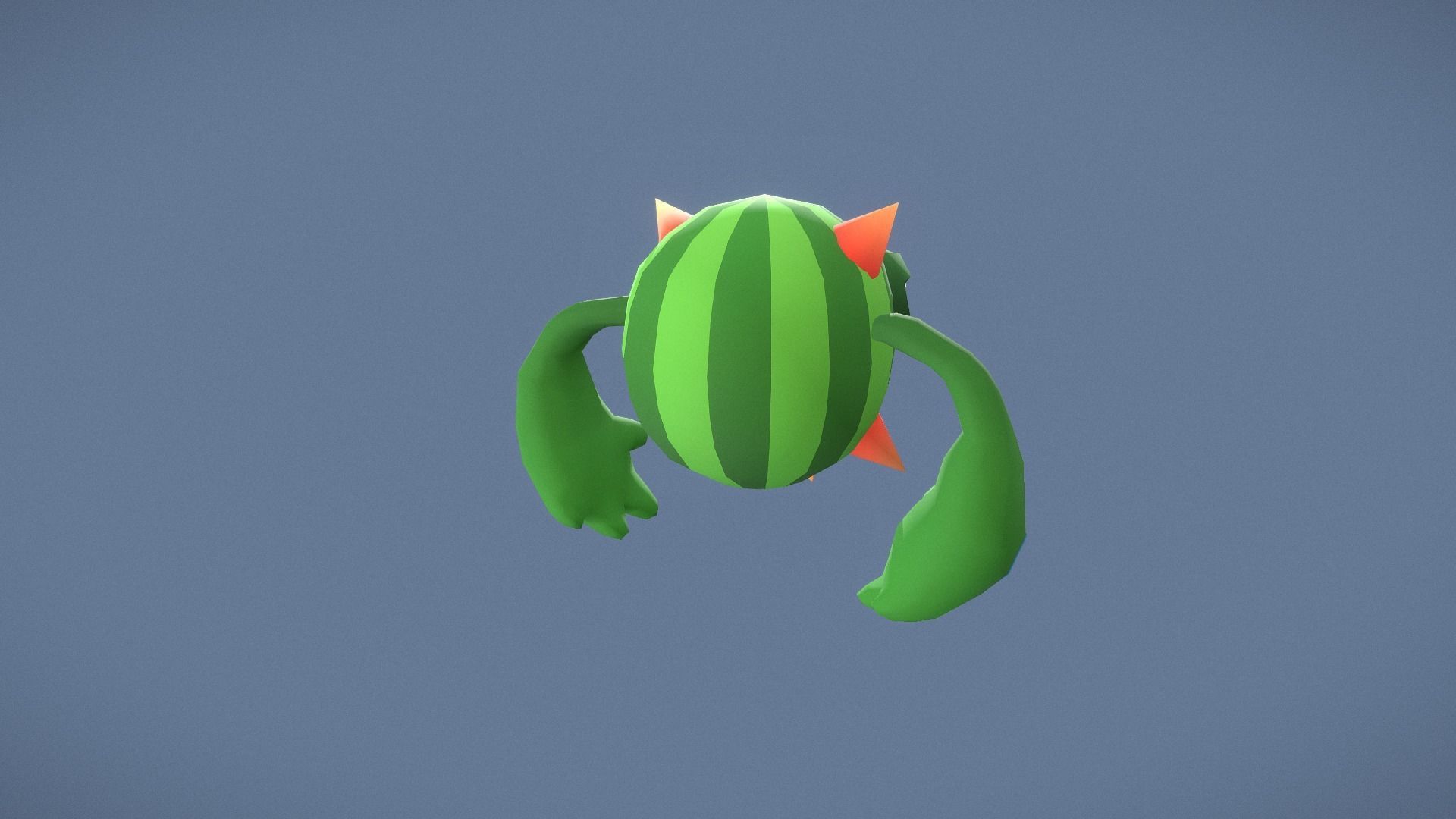 Cartoon Characters - Evolution Cacti Warriors Low-poly 3D model_24