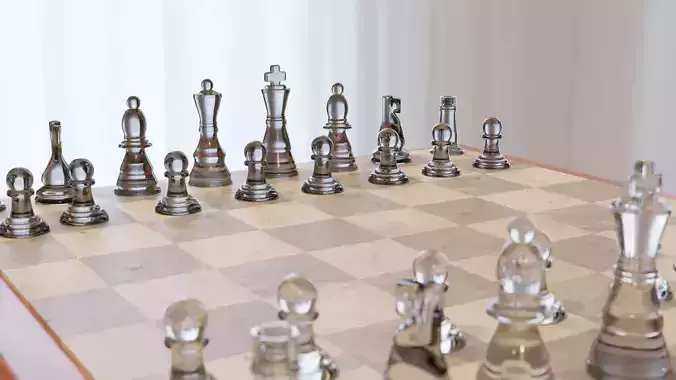 Chess Set and Board