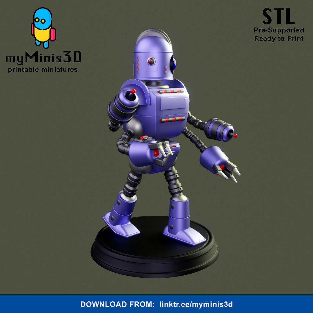 Champion 1 of the Invader Robots Warband 3D print model_1