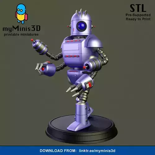 Champion 1 of the Invader Robots Warband 3D print model