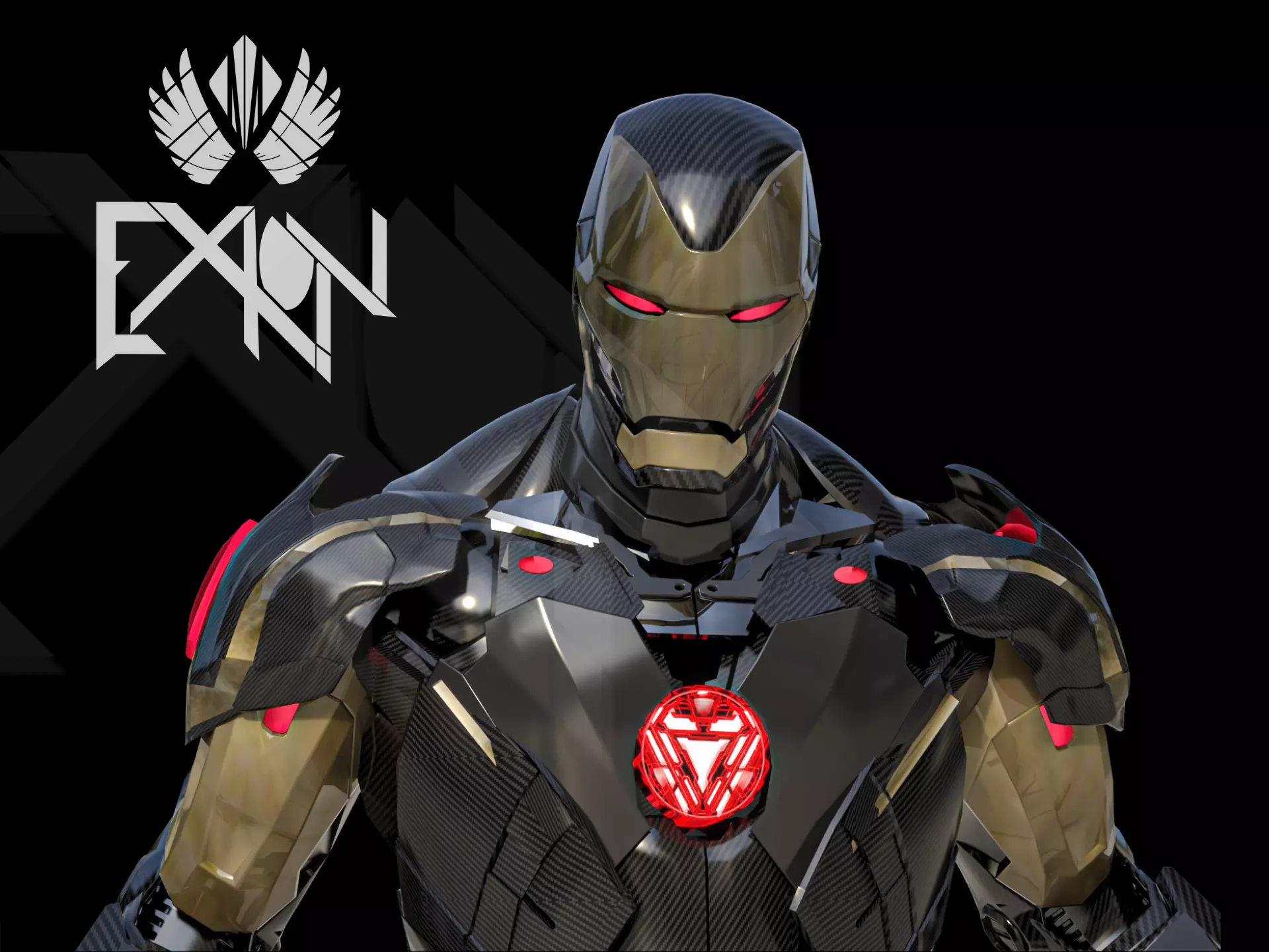 Iron Man MK C42 Chaos Armor 3D model_0