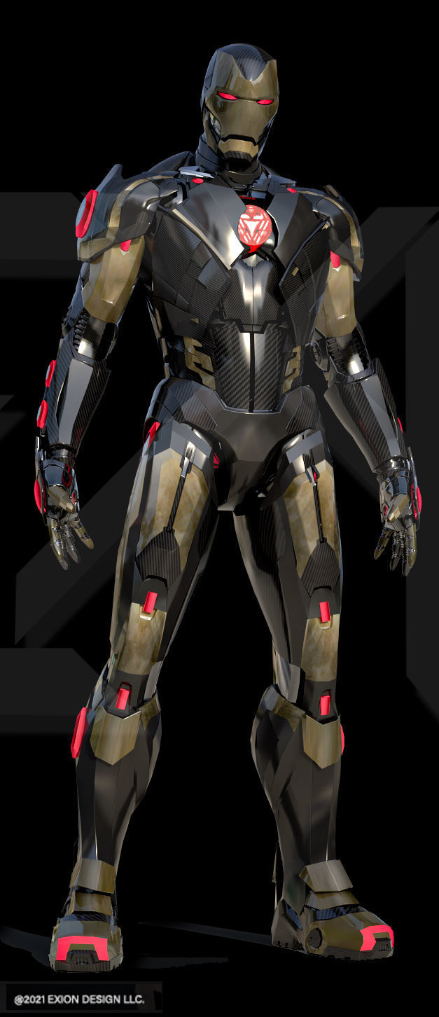 Iron Man MK C42 Chaos Armor 3D model_1