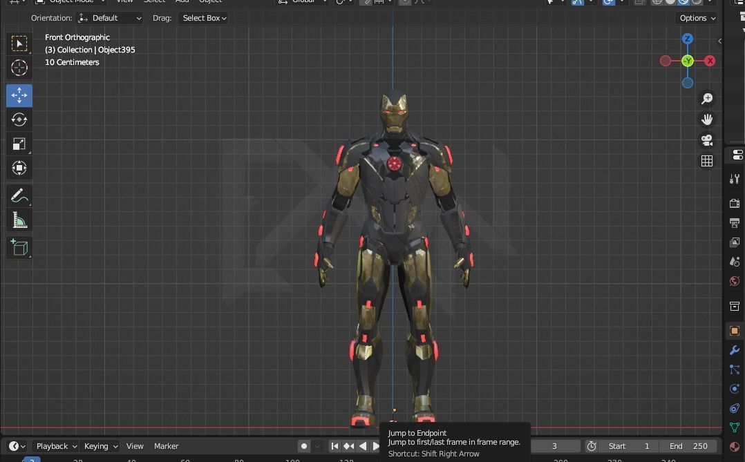 Iron Man MK C42 Chaos Armor 3D model_11