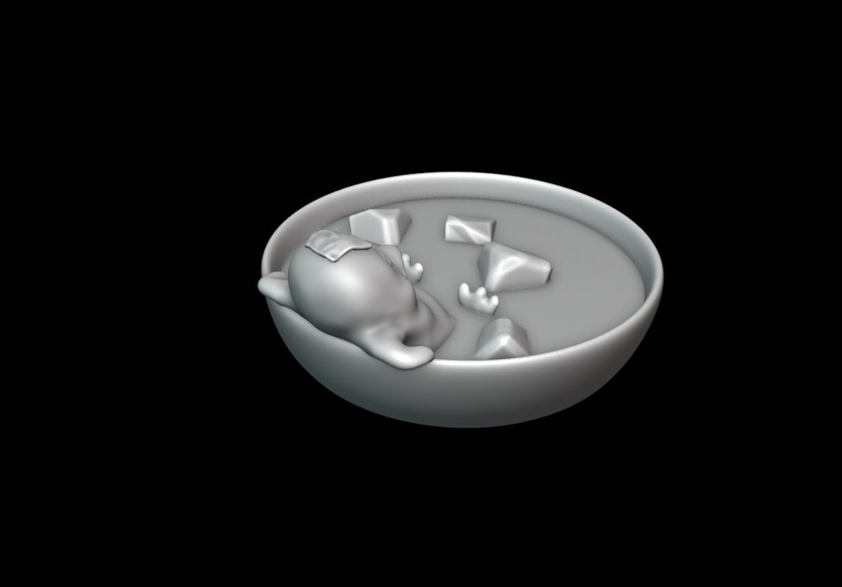 Penguin Paperclip box 3D print model_6