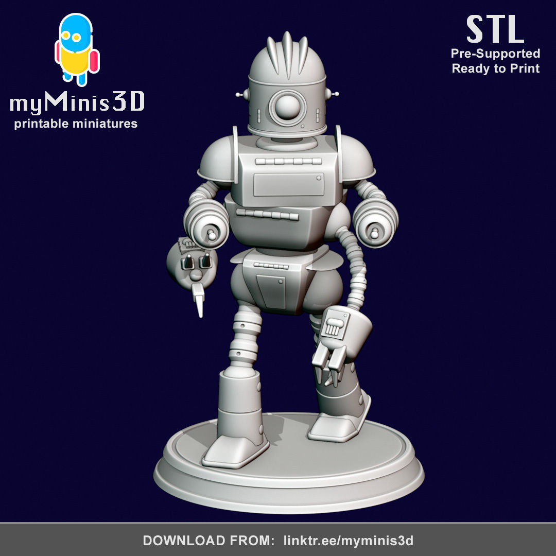 Champion 2 of the Invader Robots Warband 3D print model_2