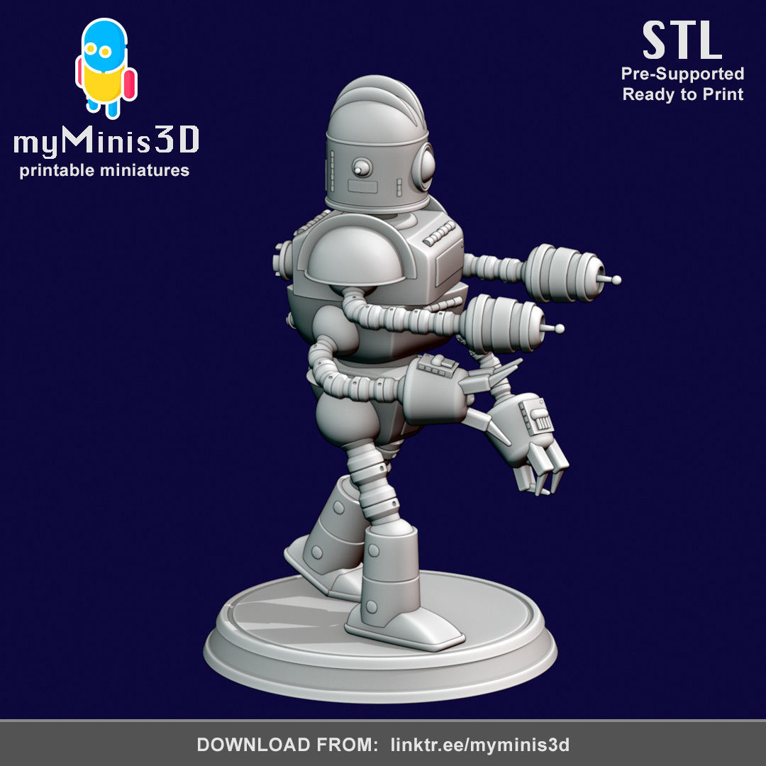 Champion 2 of the Invader Robots Warband 3D print model_4