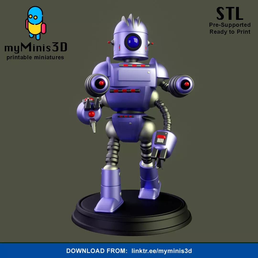 Champion 2 of the Invader Robots Warband 3D print model_0