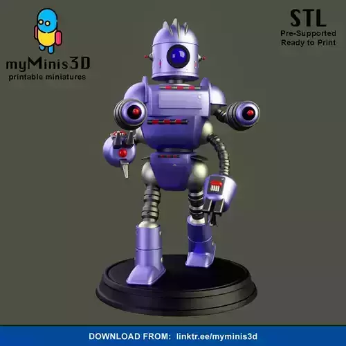 Champion 2 of the Invader Robots Warband 3D print model