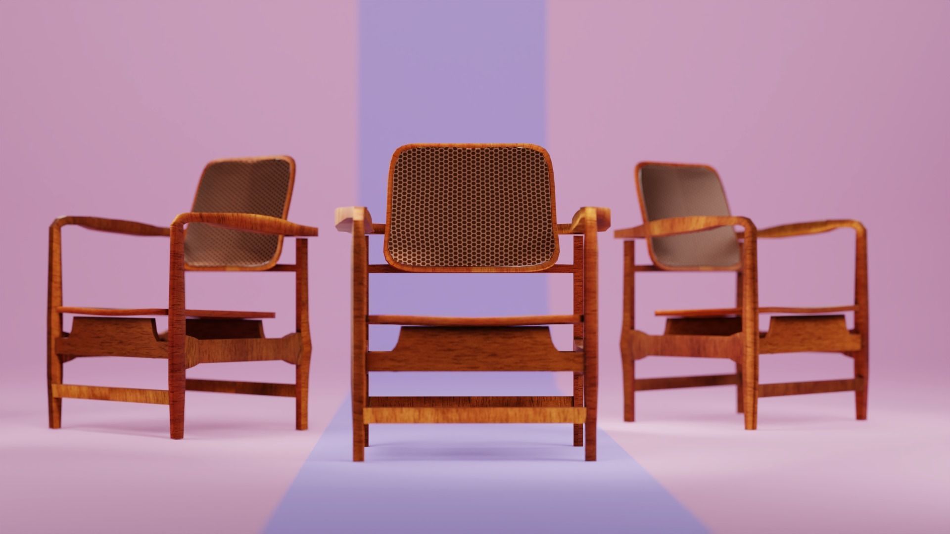 Chair high 3D model_1