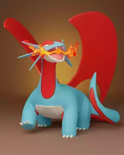 pokemon salamence 3D print model