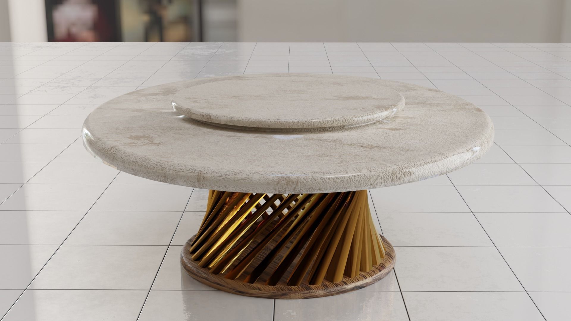 Dining Table 3D model_1
