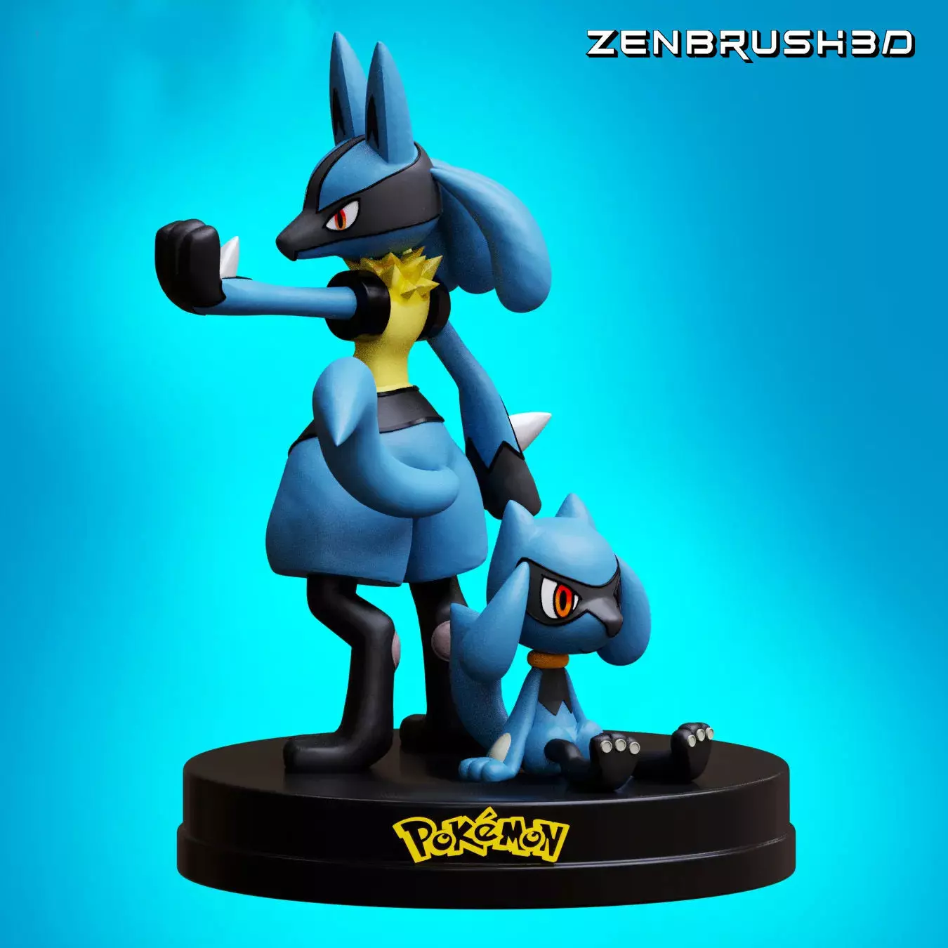   RIOLU LUCARIO POKEMON 3D print model_0