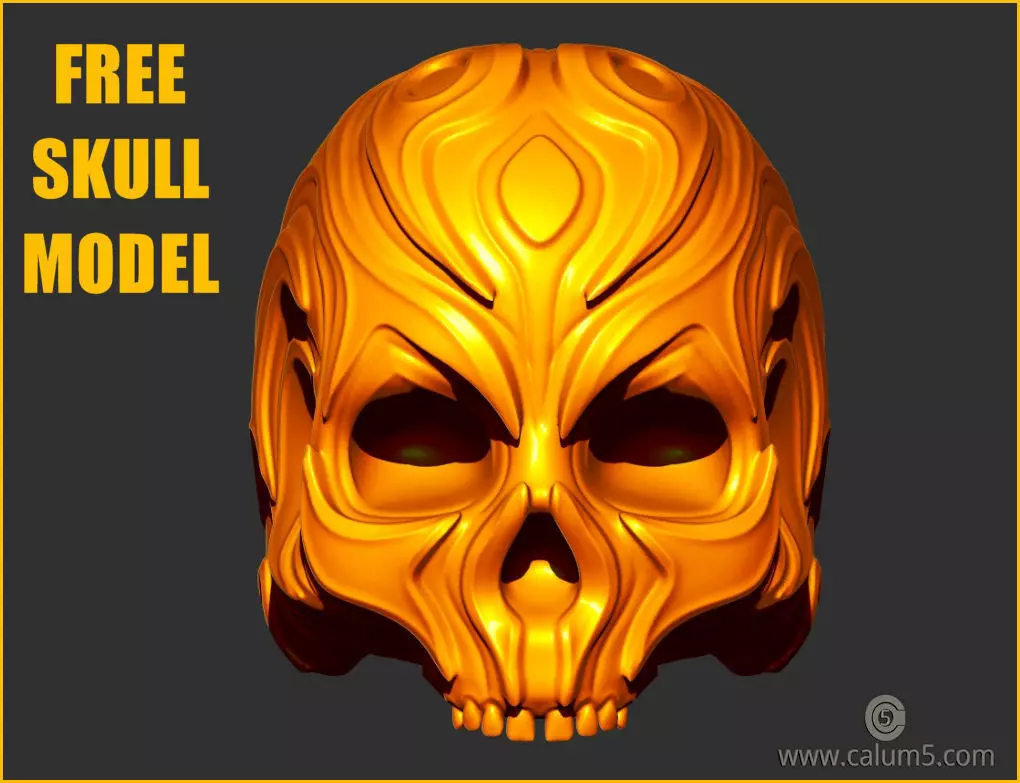 Cal Skull Free Free 3D print model