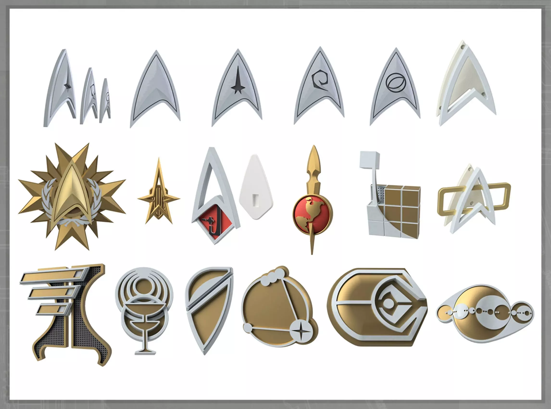 STO Badges Cosplay Collection  3D print model_0