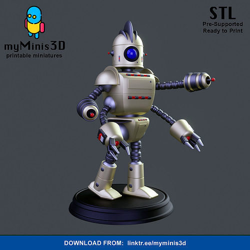 Captain of the Invader Robots Warband 3D print model