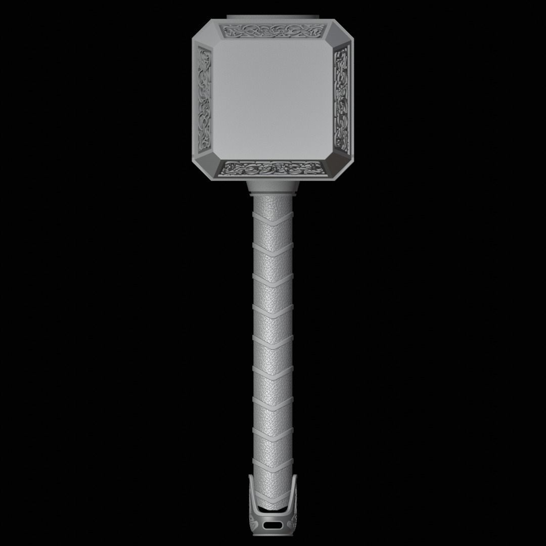 Mjolnir from Avengers Endgame  3D print model_4