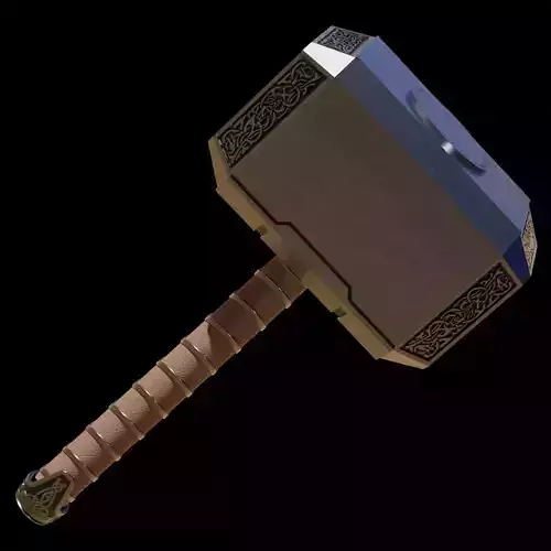 Mjolnir from Avengers Endgame  3D print model