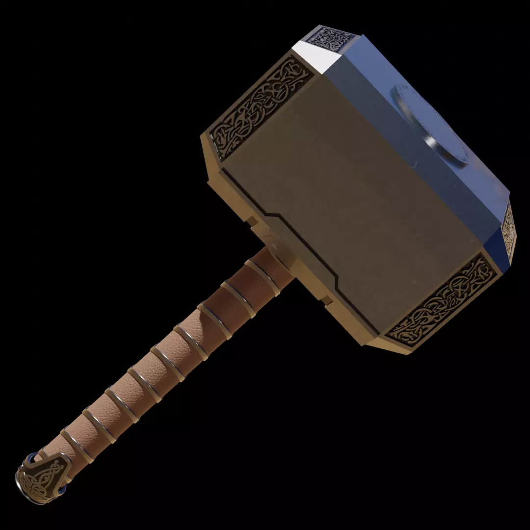 Mjolnir from Avengers Endgame  3D print model_0