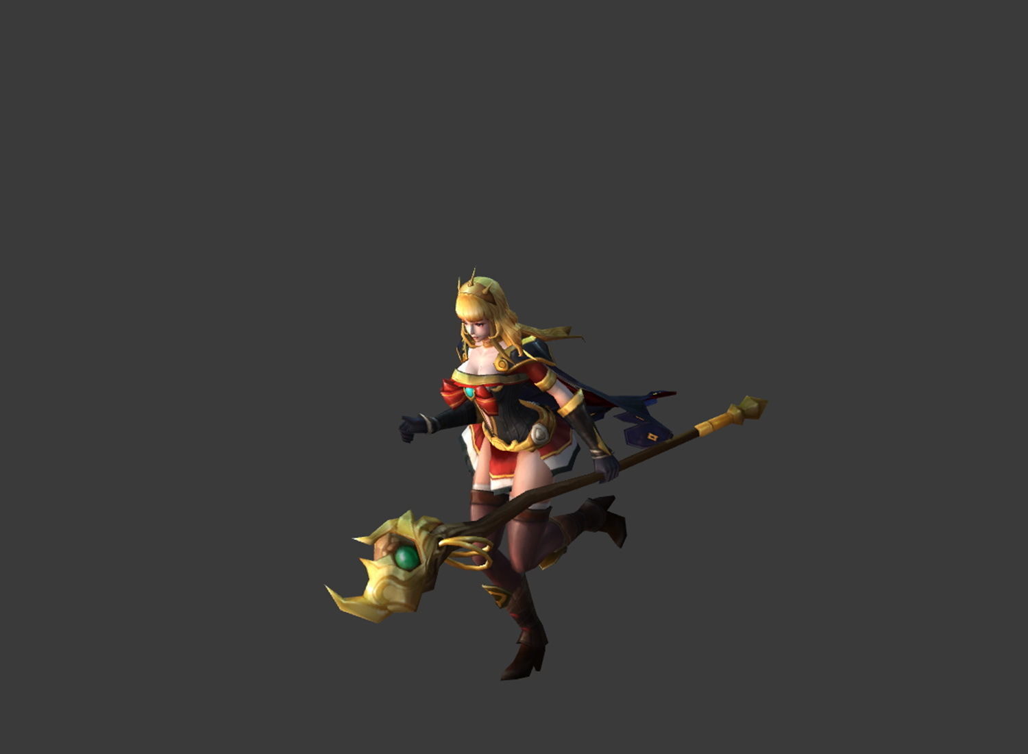 Fantasy Chess RPG Character - Venus Low-poly 3D model_2