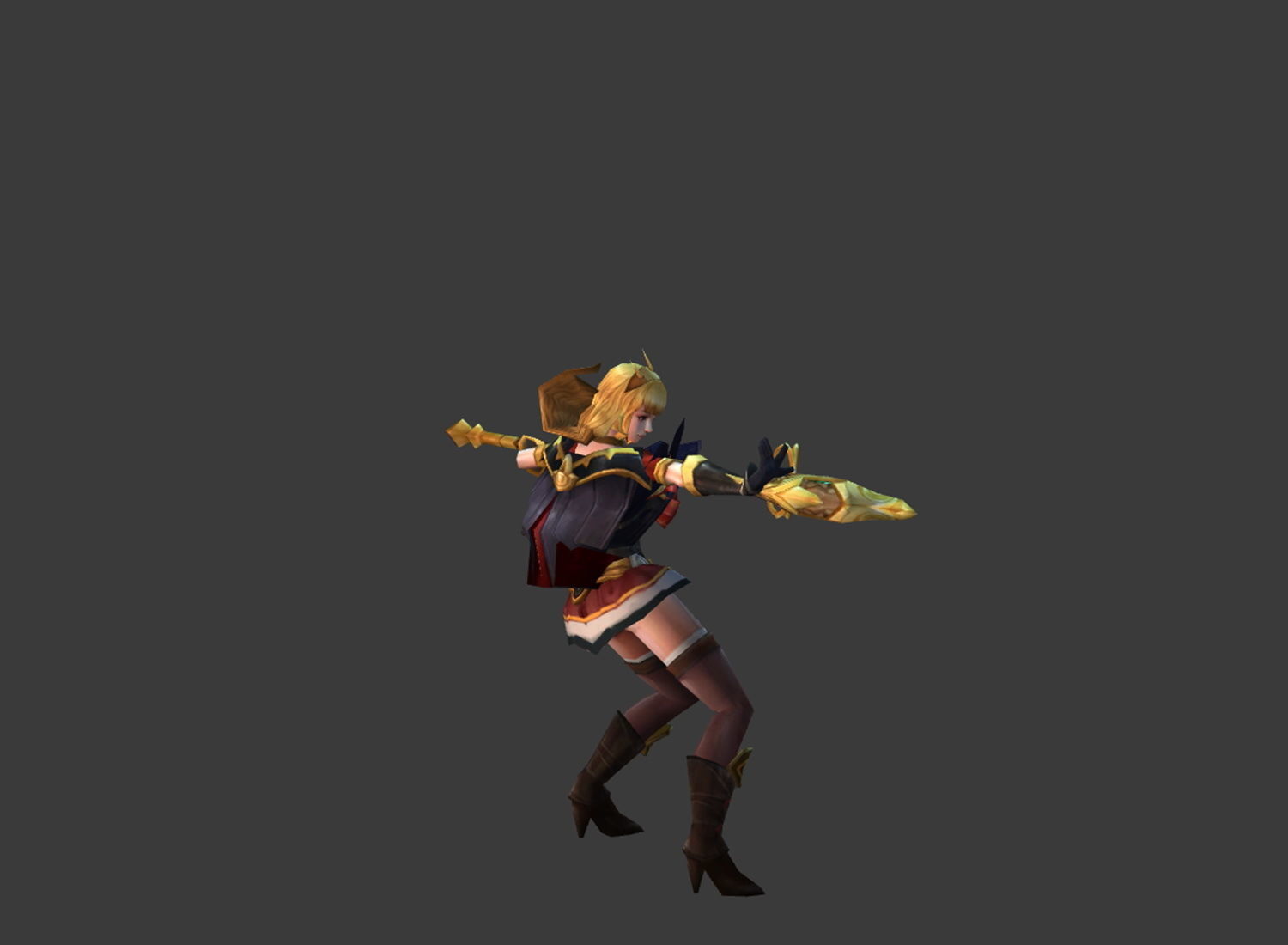 Fantasy Chess RPG Character - Venus Low-poly 3D model_5