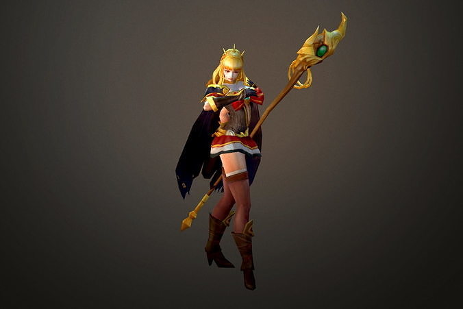 Fantasy Chess RPG Character - Venus Low-poly 3D model