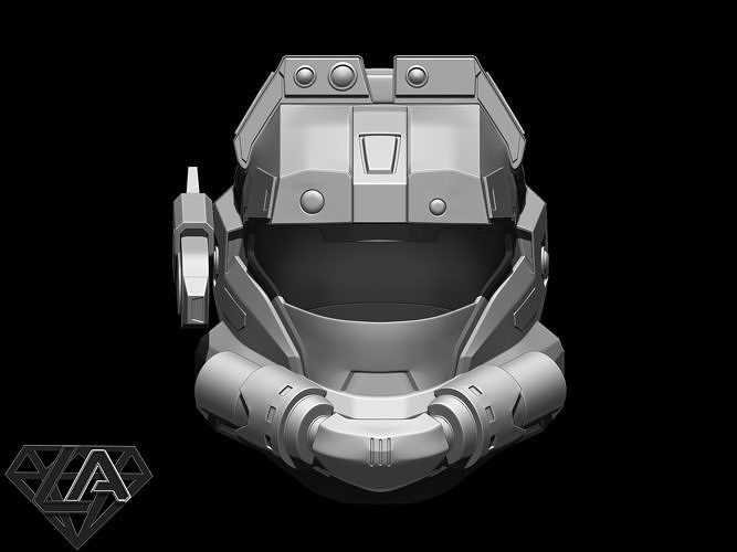 Halo scout PRO helmet 3D print model