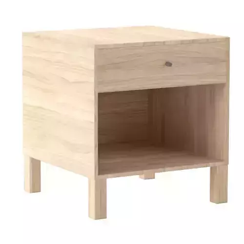 Four Hands Fulton Isador Nightstand Dry Wash Poplar 226509-001 3D model