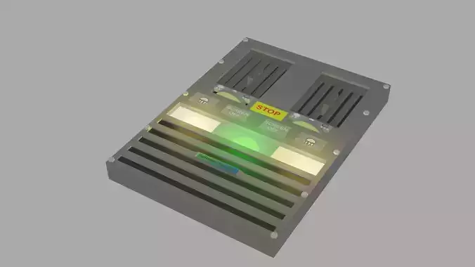 Overhead Bus Passenger Unit Low-poly 3D model