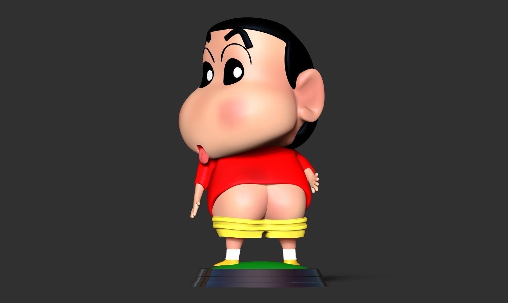 Shin-Chan cartoon figure 3D print model_6