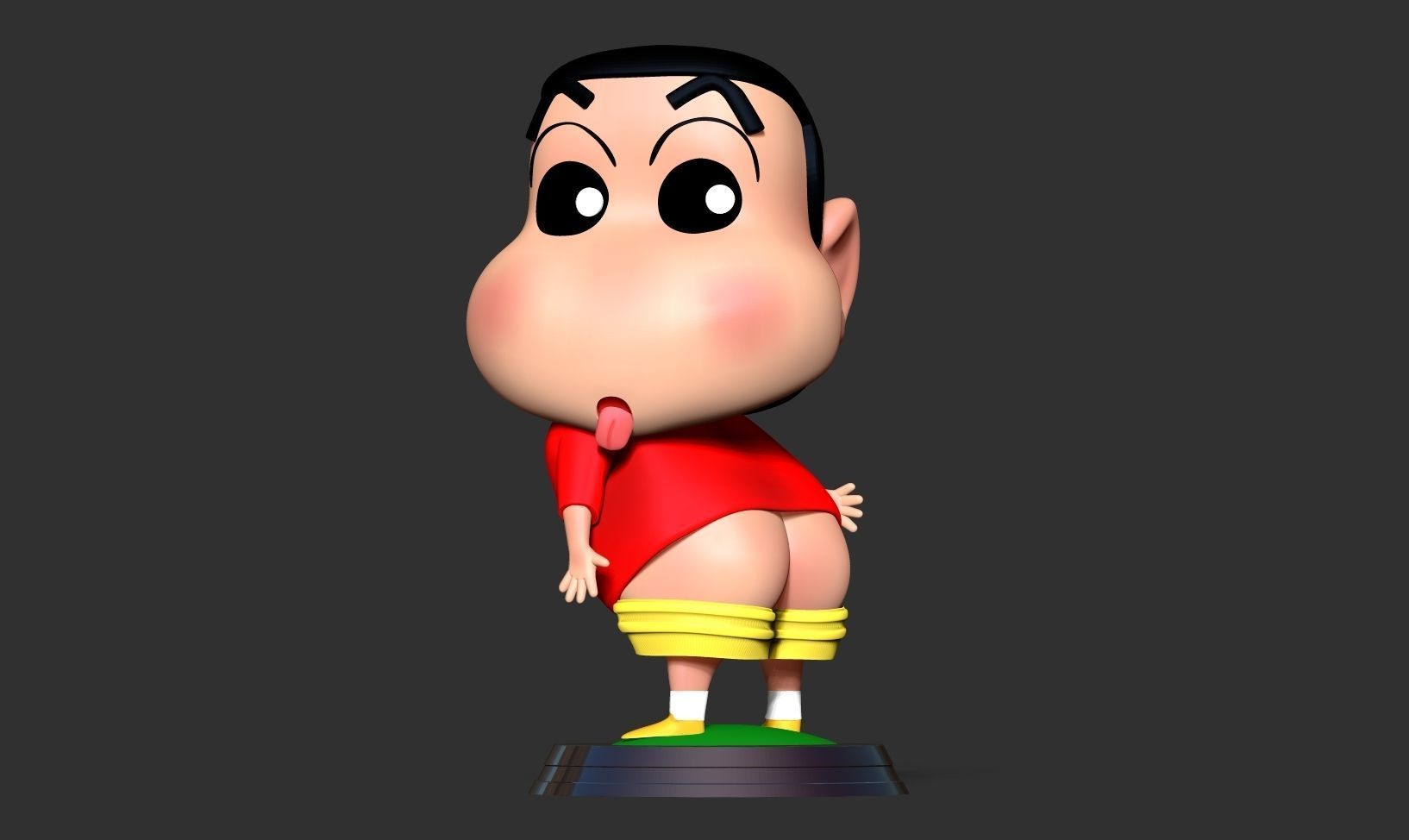 Shin-Chan cartoon figure 3D print model_8