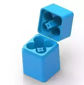 18650 Battery Case with cyllinder Magnetic Slot 3D print model