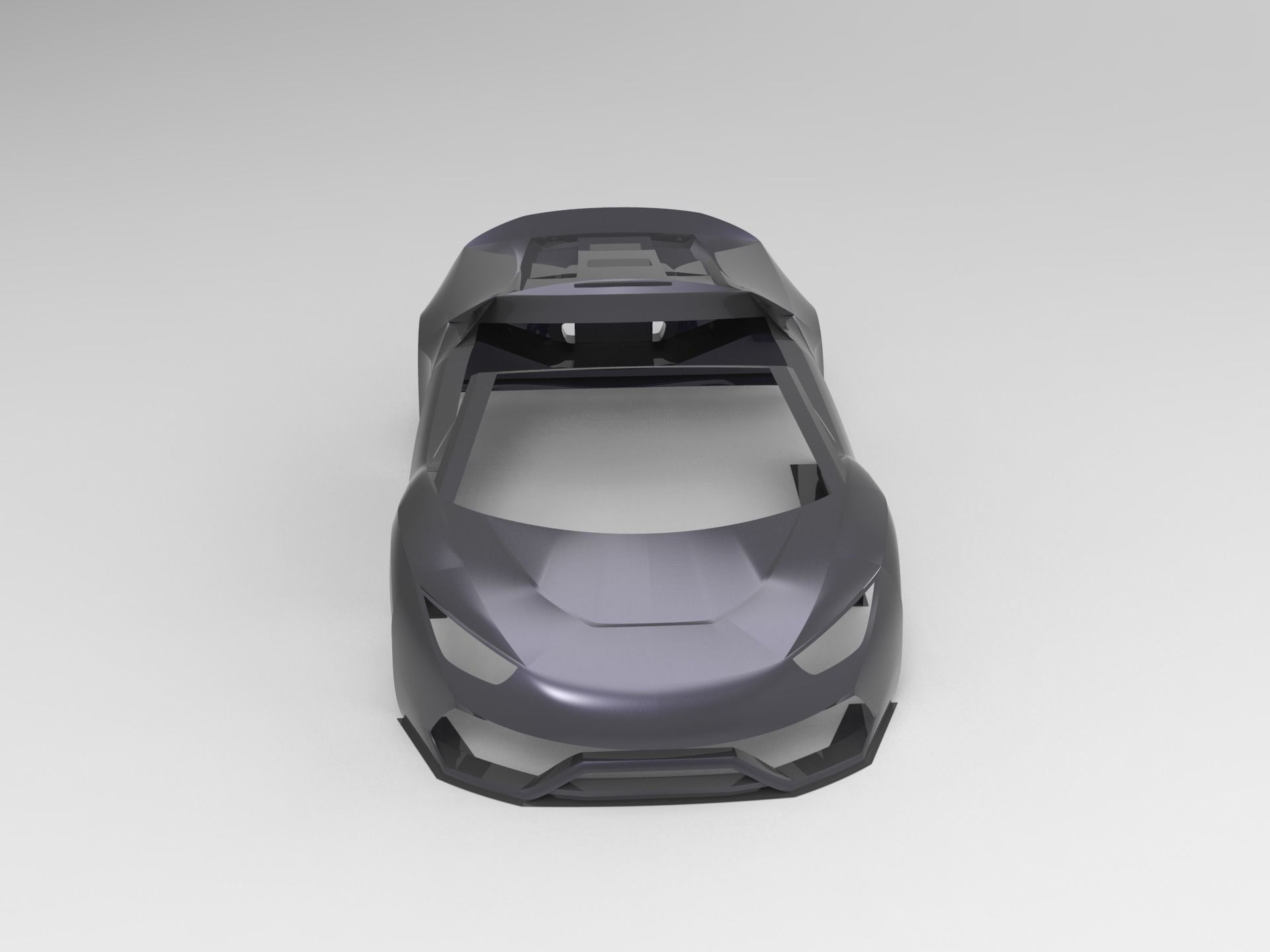 Concept go-cart Frame 3D print model_13