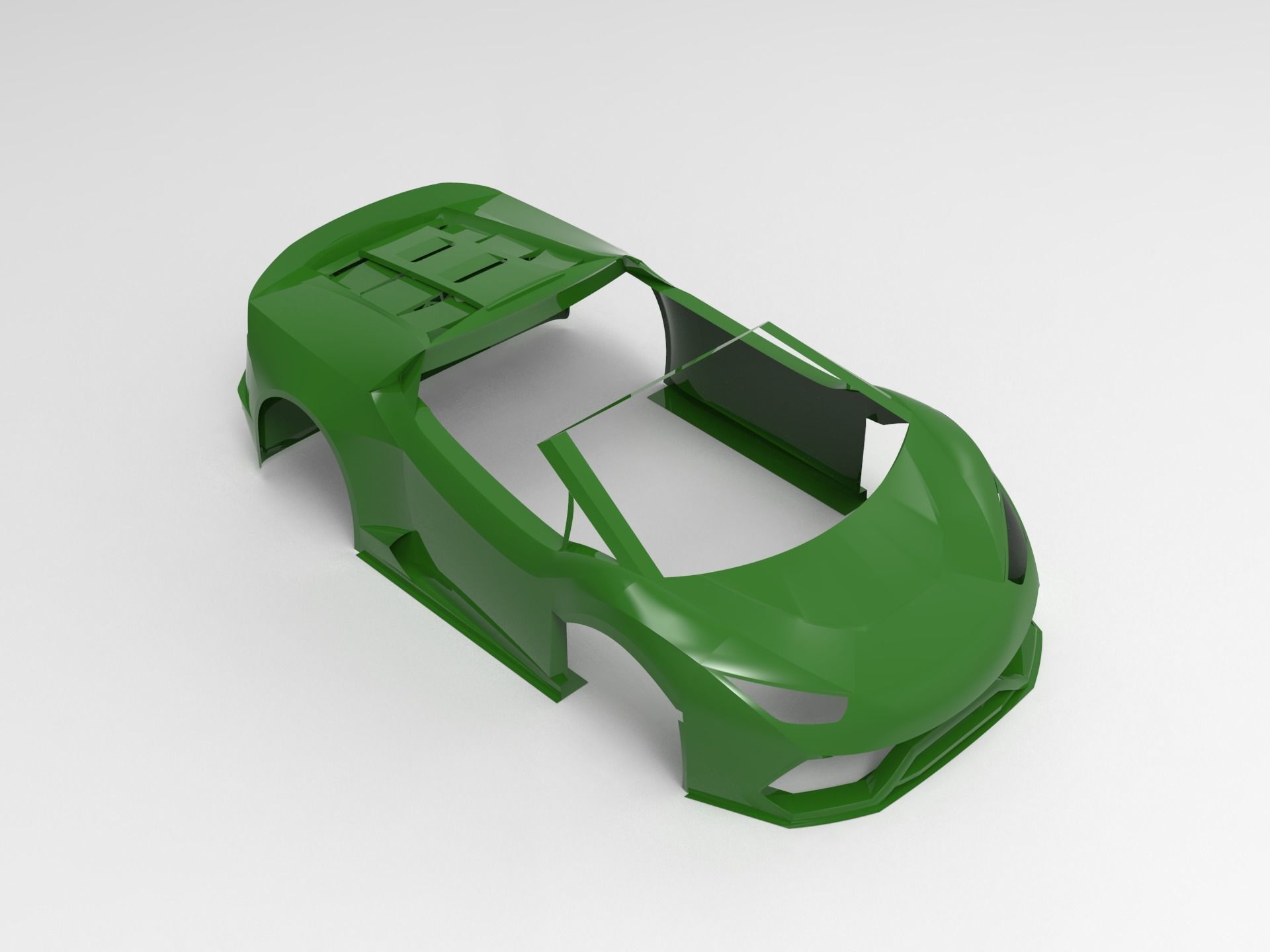 Concept go-cart Frame 3D print model_1