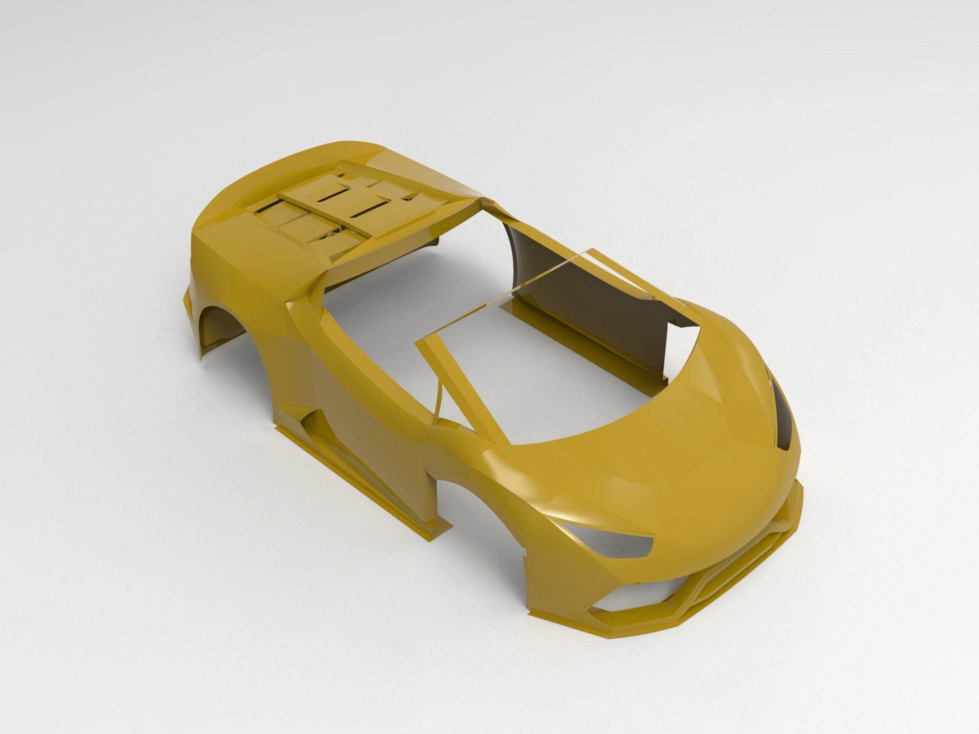 Concept go-cart Frame 3D print model_3