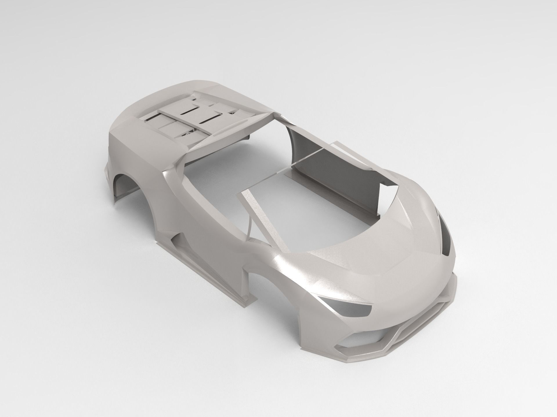 Concept go-cart Frame 3D print model_2