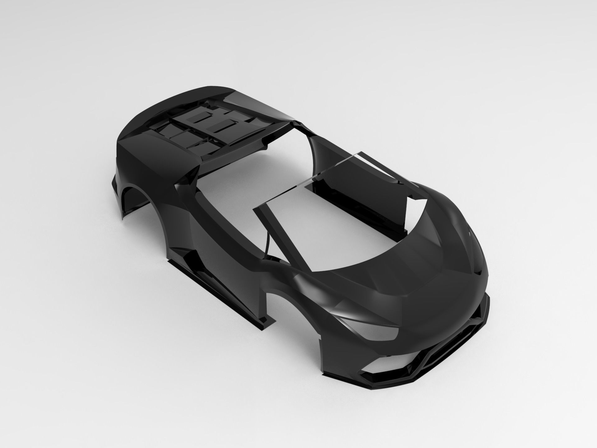 Concept go-cart Frame 3D print model_0