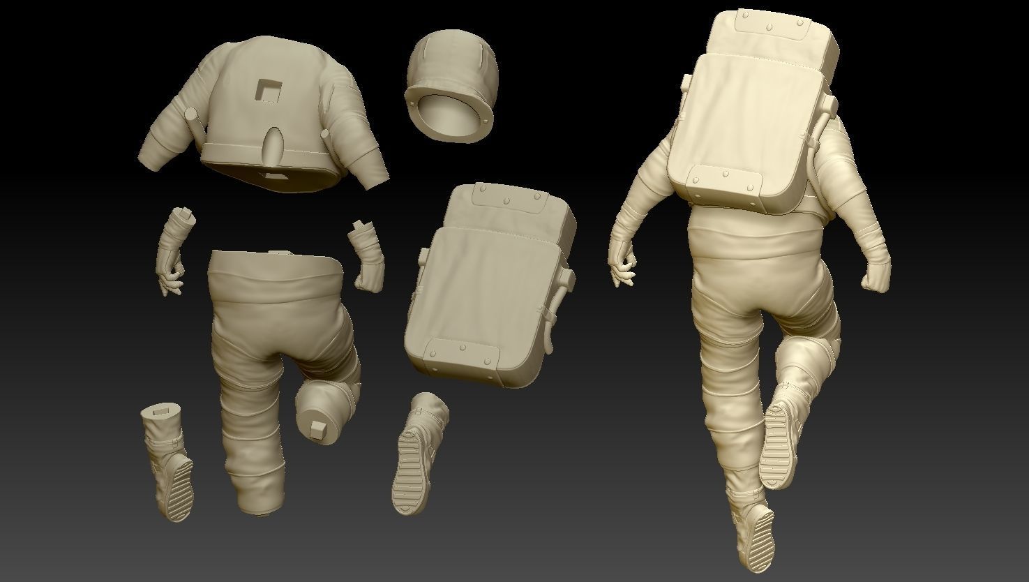 Astronaut Lamp 3D print model_4