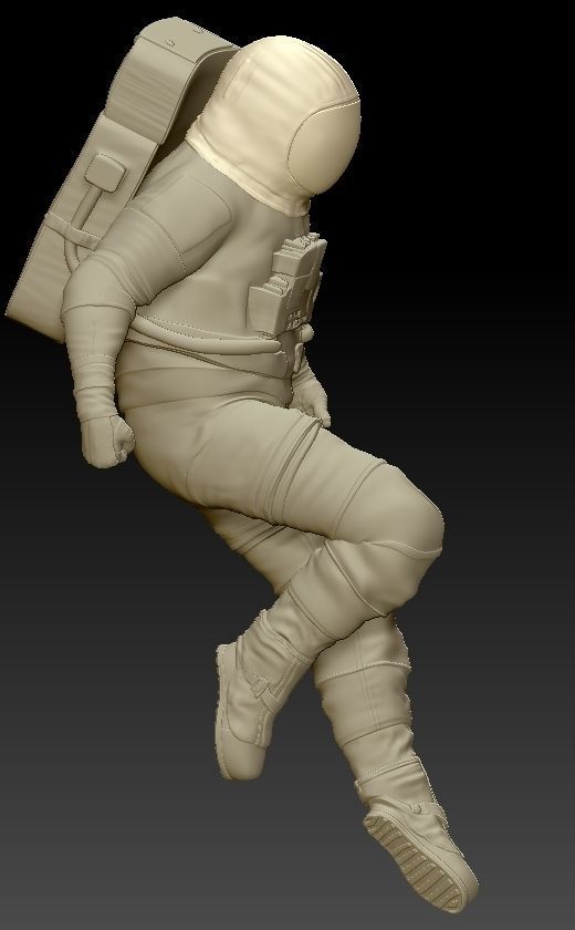 Astronaut Lamp 3D print model_1