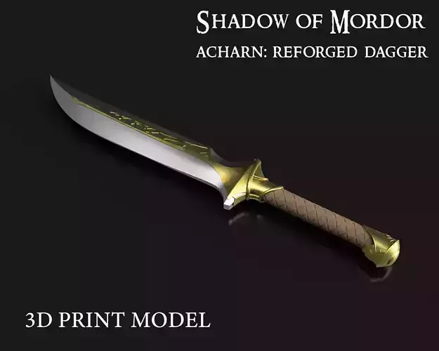 Acharn Reforged - Shadow of Mordor Talion - 3D printable 3D print model