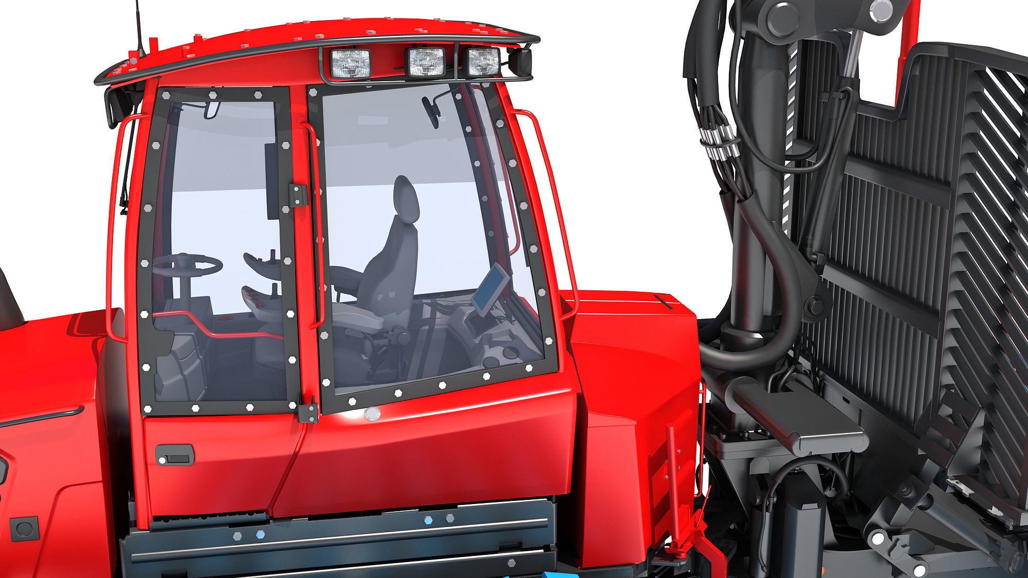 Forestry Forwarder Tractor 3D model_13