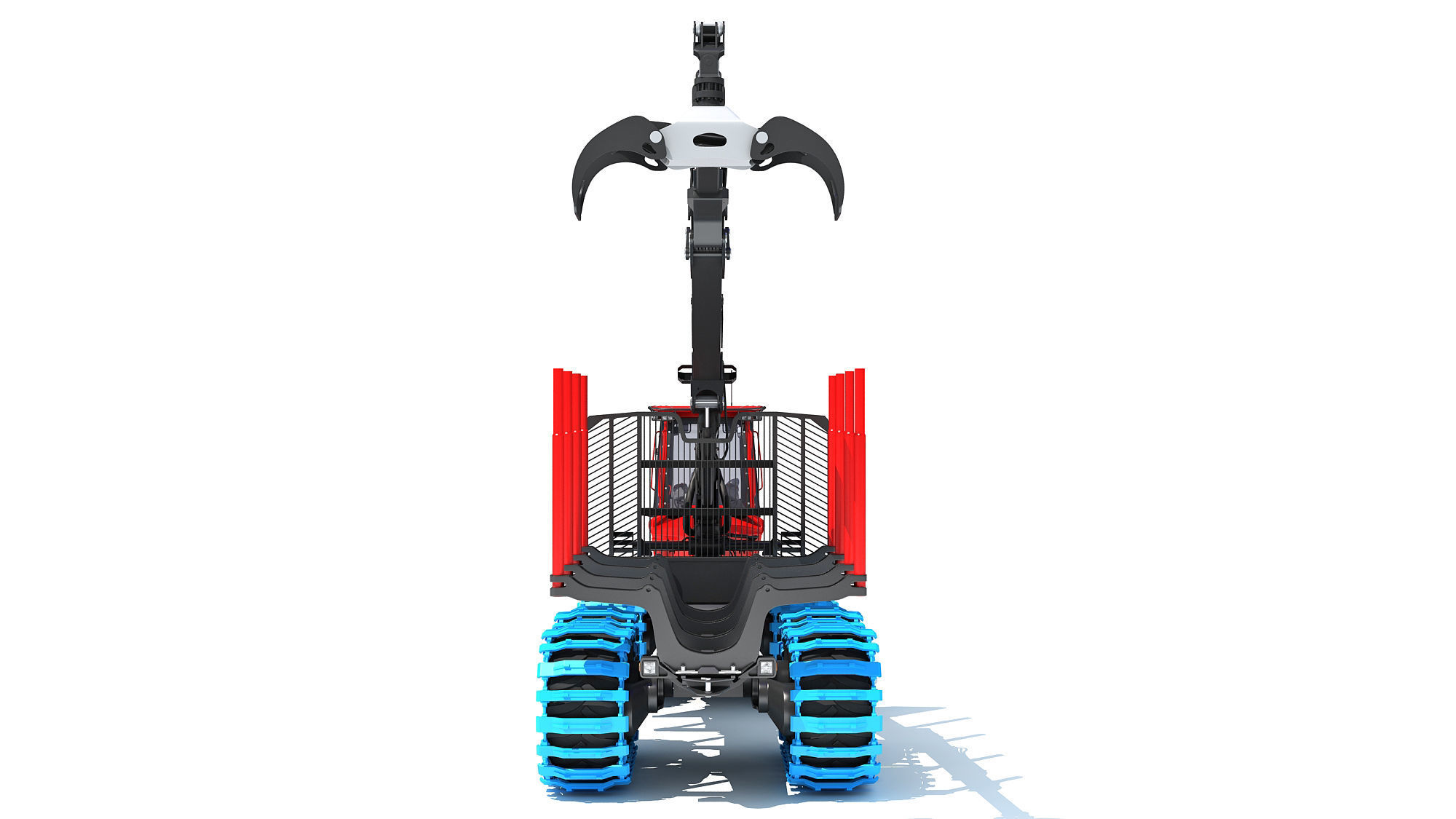 Forestry Forwarder Tractor 3D model_4