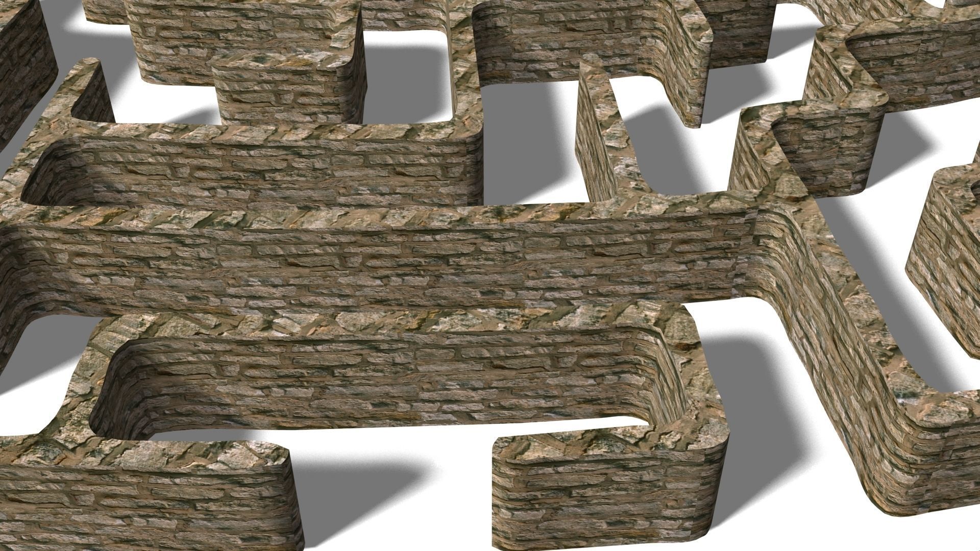 3d maze model for game and animation projects 3D model_3